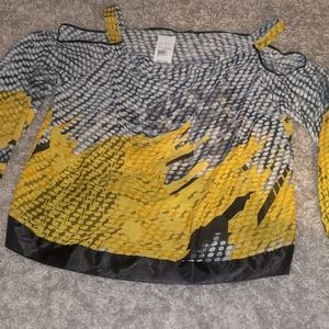 2/$22 Madison Paige II flowing blouse 3X thin NEW